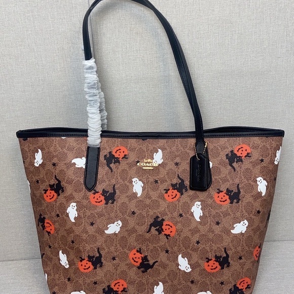 City Tote - Coach Halloween Signature Canvas - Picture 1 of 8
